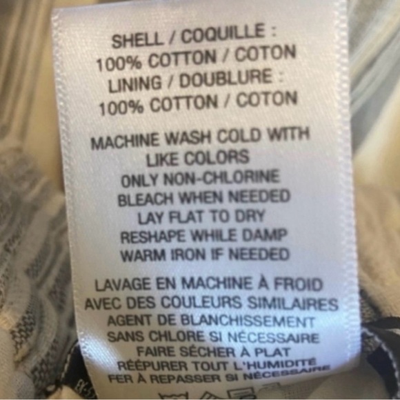 Express NWT Striped Wide Leg Pants Tie Waist Coastal Boho Cropped Small - Picture 3 of 8